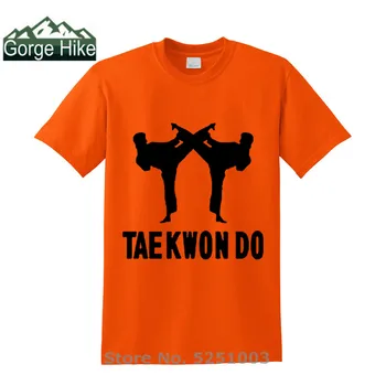 Novo Tae Kwon to Taekwondo T-Shirt za Moške Borilne veščine Tee Shirt Casual Moški O-vratu Kratek Rokav T Shirt Ulične