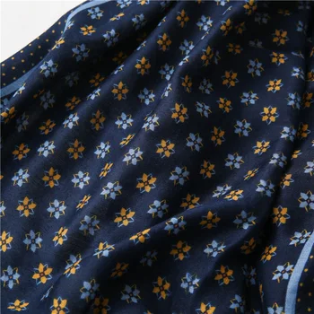 Nova Moda Navy Blue Luxury Cvetlični Bonitete Viskoze Šal Lady Mehko Hidžab Šali in Obloge Foulards Echarpe Muslimanskih Večnitne 180*90 cm