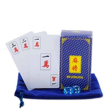 148 KOS PVC Motnega, Plastične Kartice Mahjong Kartice Igre Nepremočljiva Potovanja Mahjong pošlji Kocke/Vrečko